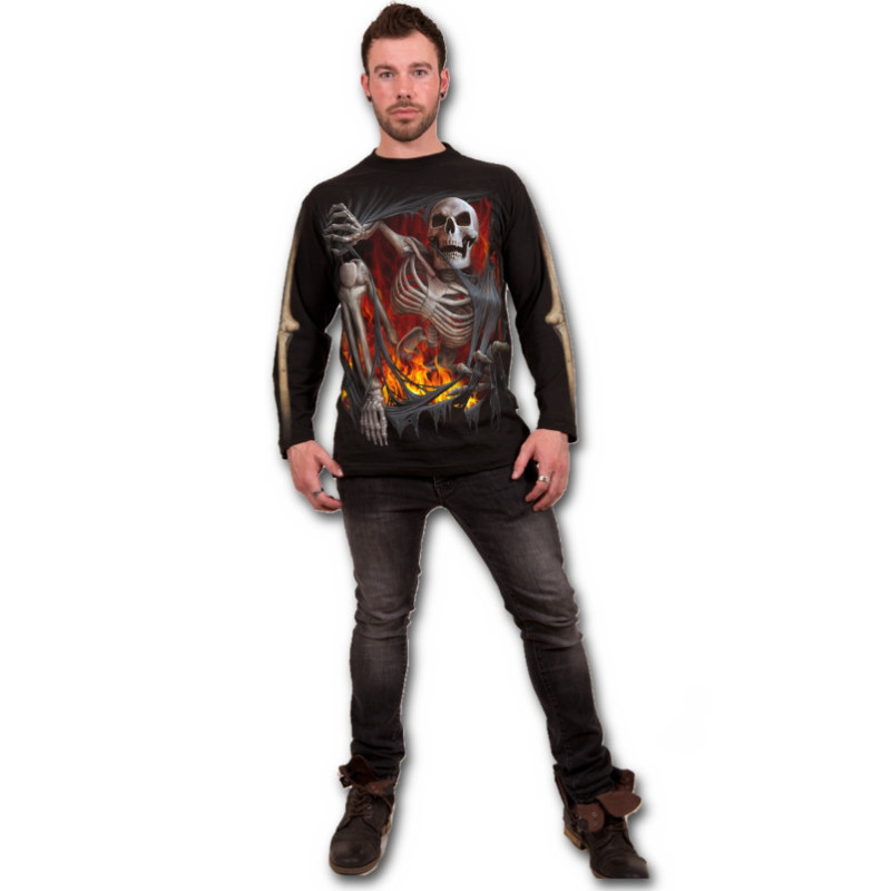 Death re-ripped - Tee-shirt homme - Dark fantasy - Manches longues