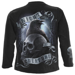 Night creature - Tee-shirt homme - Corbeau noir - Manches longues