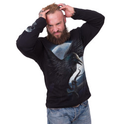 Night creature - Tee-shirt homme - Corbeau noir - Manches longues