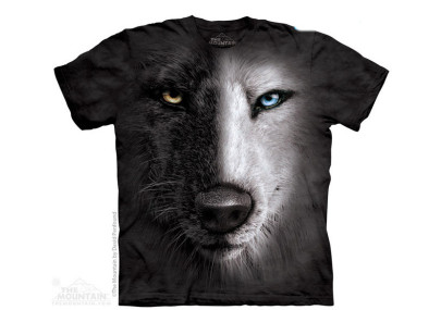 Black & white wolf - T-shirt loup - The Mountain