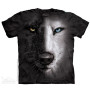 Black & white wolf - T-shirt loup - The Mountain