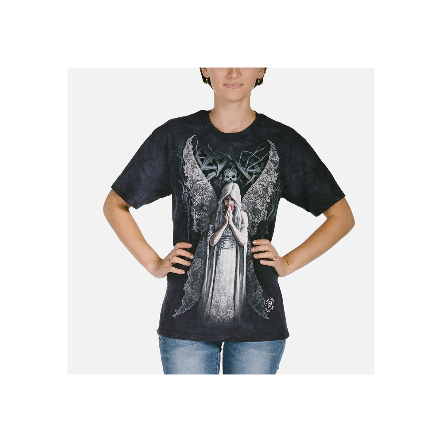 Only love remains - T-shirt ange gothic - The Mountain - Anne Stokes