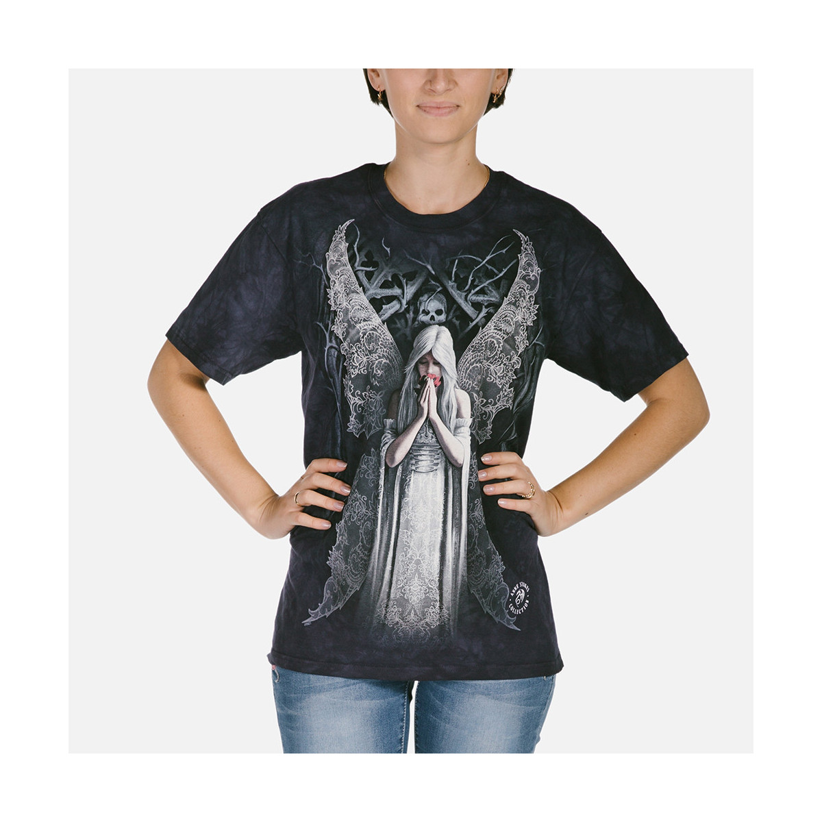 Only love remains - T-shirt ange gothic - The Mountain - Anne Stokes