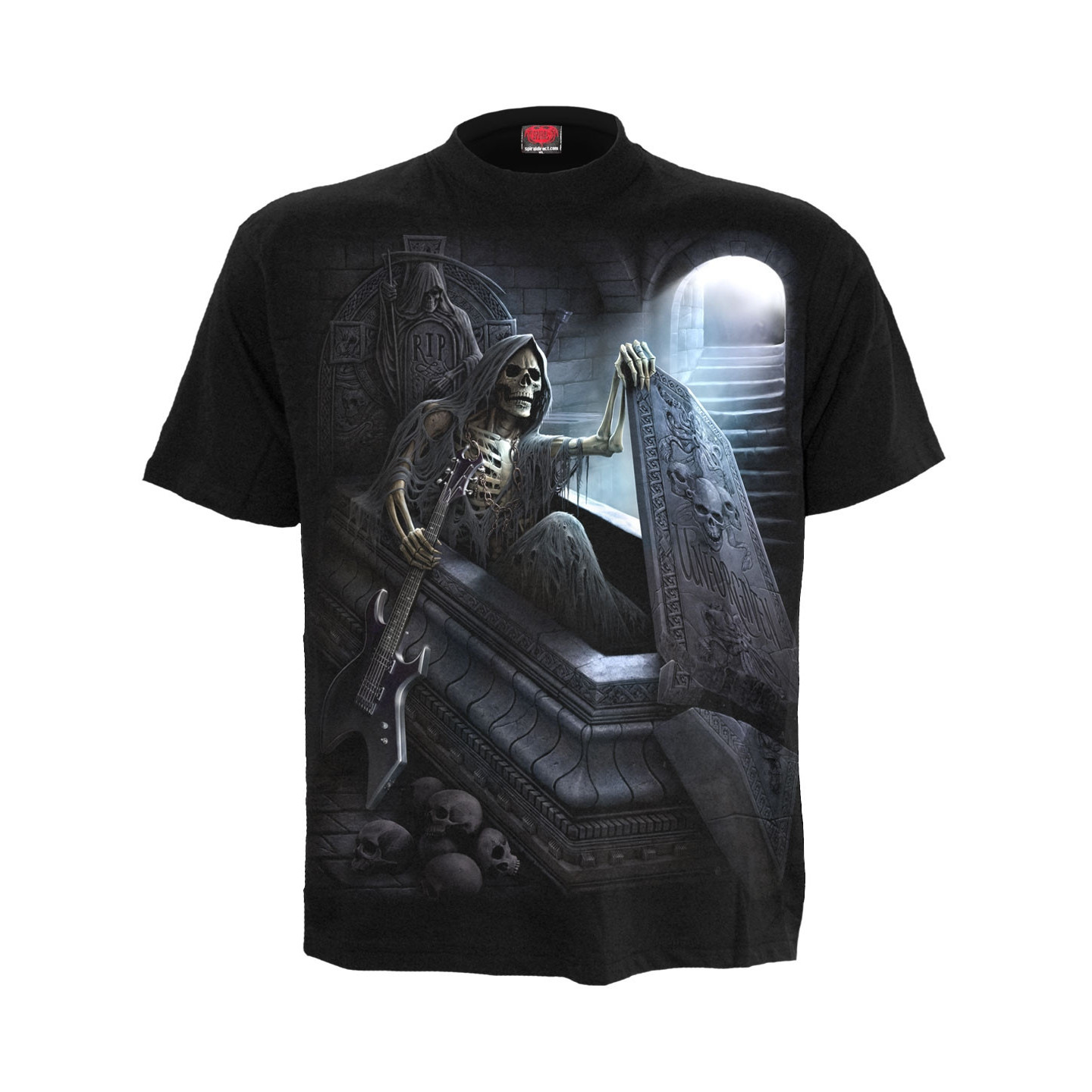 Unforgiven - T-shirt rock squelette dark - Homme