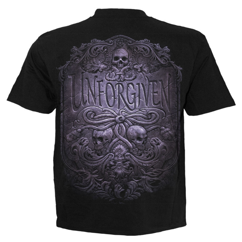 Unforgiven - T-shirt rock squelette dark - Homme