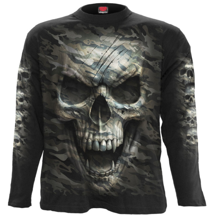 Camo skull - Tee-shirt crâne - Homme - Manches longues