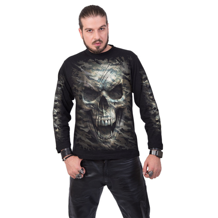 Camo skull - Tee-shirt crâne - Homme - Manches longues