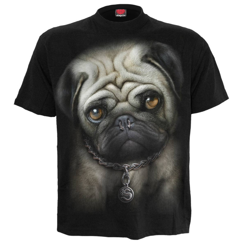 Pug life - T-shirt homme - Chien piercing