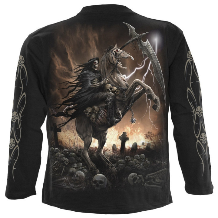 Pale rider - T-shirt reaper squelette - Homme - Manches
