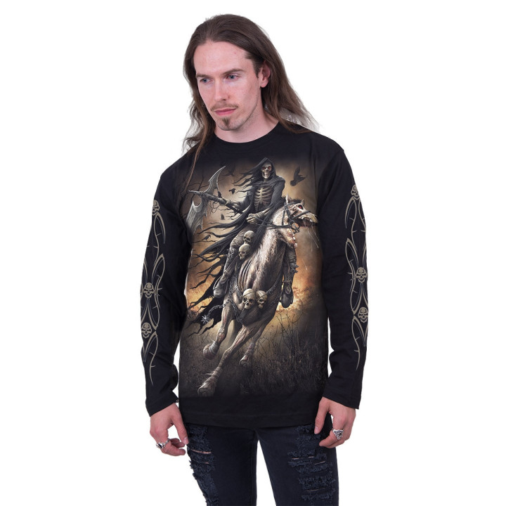 Pale rider - T-shirt reaper squelette - Homme - Manches