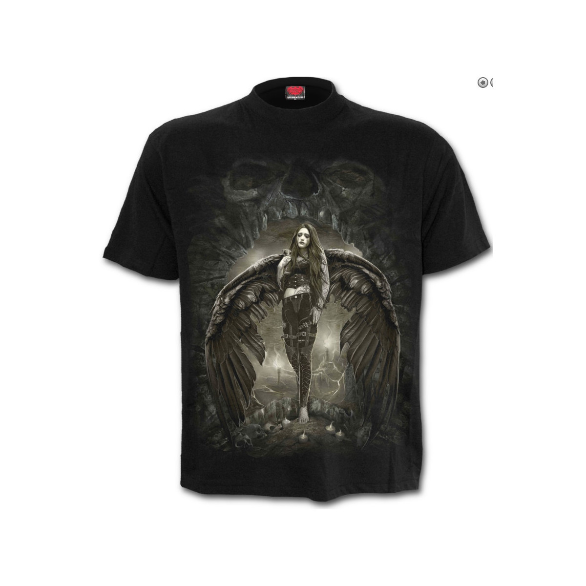 Dark angel - T-shirt homme gothique - Spiral