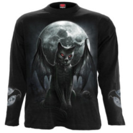 Vamp cat - T-shirt dark gothic - Homme - Manches longues