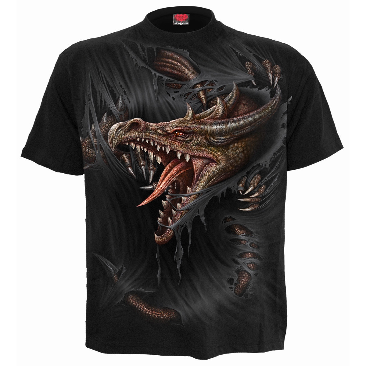 Breaking out - T-shirt dragon - Spiral - Manches courtes