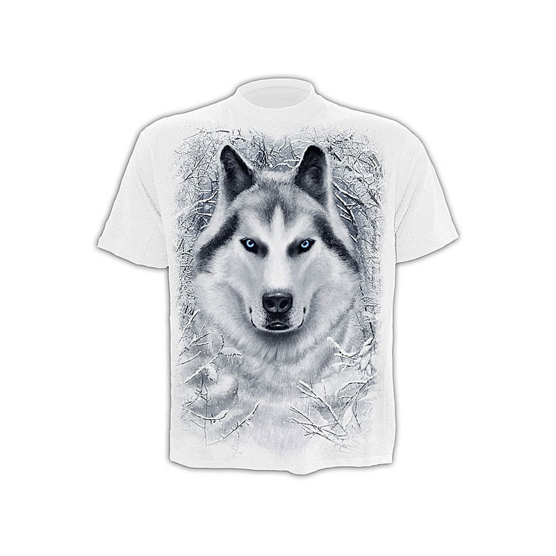 Loup blanc - T-shirt homme - Manches courtes