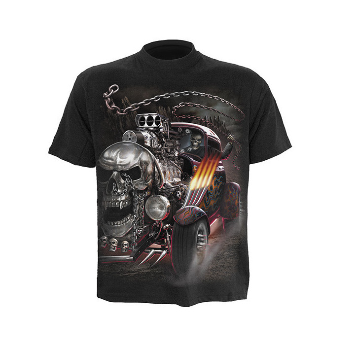 Death on wheels - T-shirt homme - Squelette dragster
