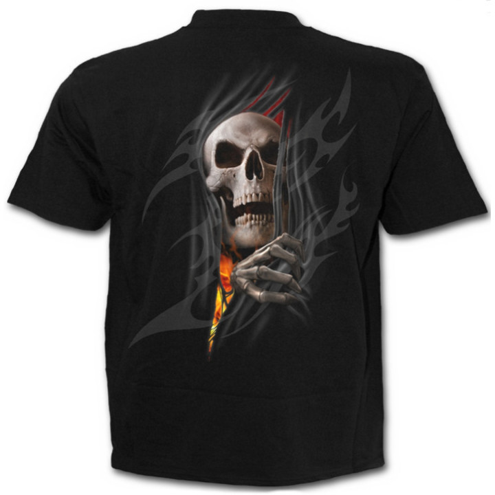 Death re-ripped - T-shirt homme gothique squelette
