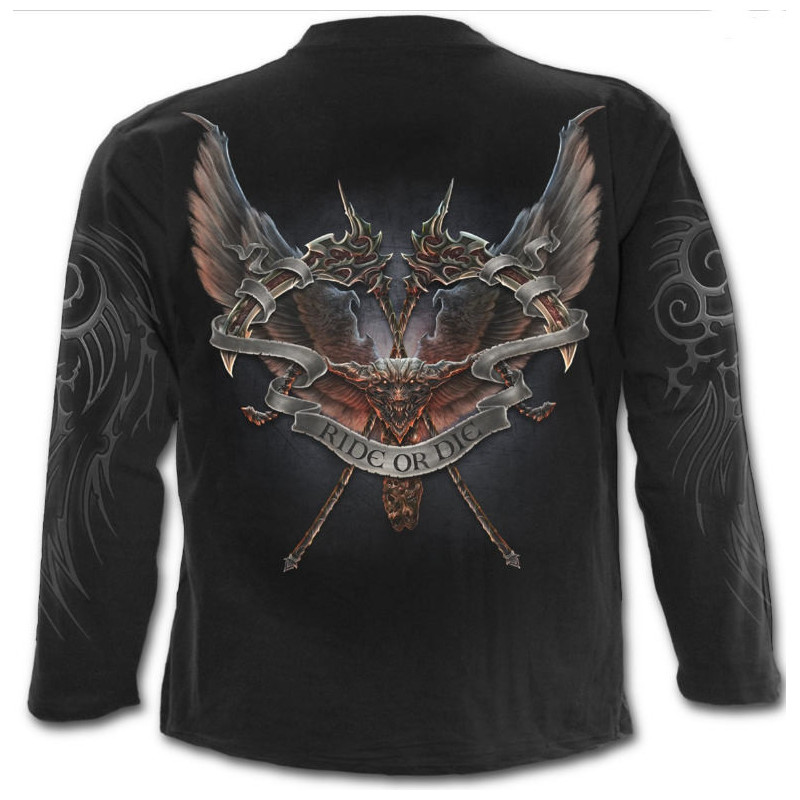 Ride or die - T-shirt Reaper - Homme - Dark fantasy - Manches longues