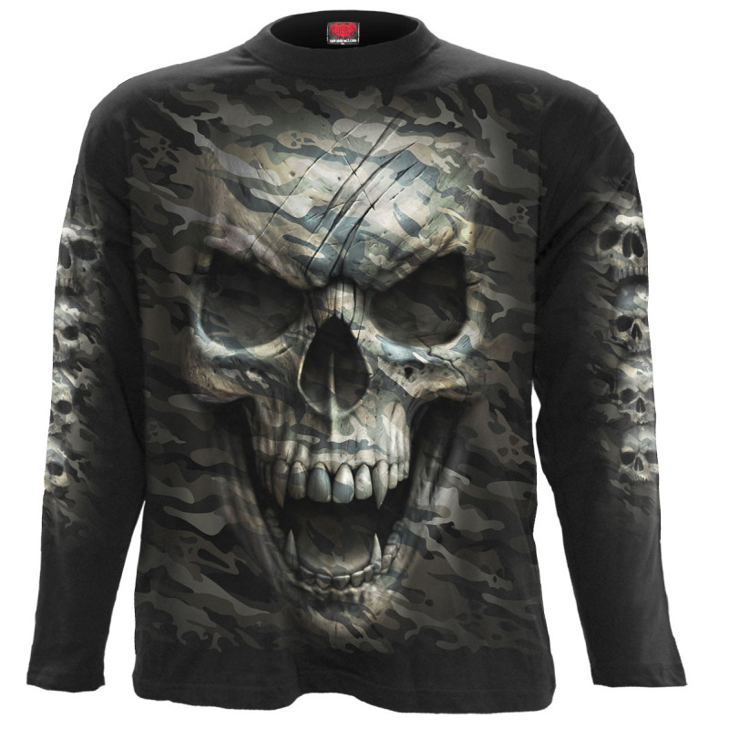 Camo skull - Tee-shirt crâne - Homme - Manches longues