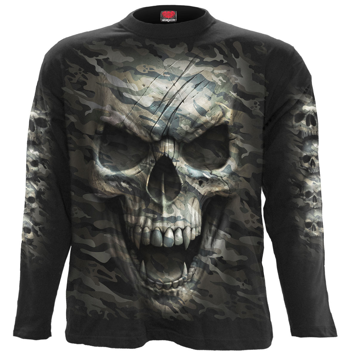 Camo skull - Tee-shirt crâne - Homme - Manches longues