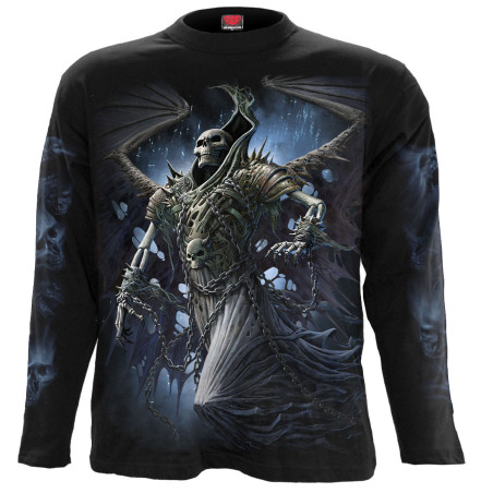 Winged skeleton - T-shirt squelette Reaper - Homme - Manches longues