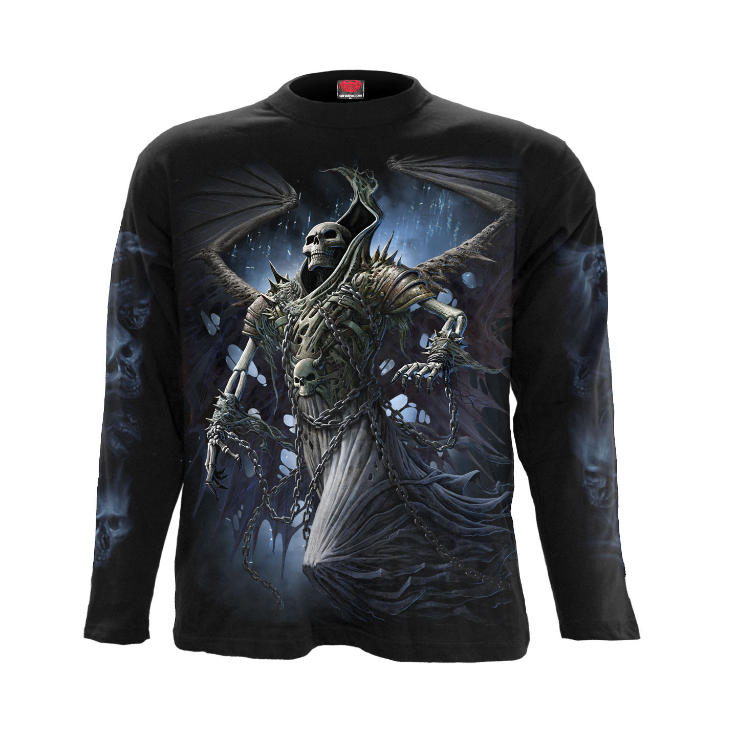 Winged skeleton - T-shirt squelette Reaper - Homme - Manches longues