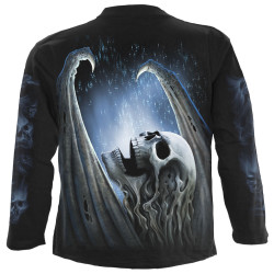 Winged skeleton - T-shirt squelette Reaper - Homme - Manches longues