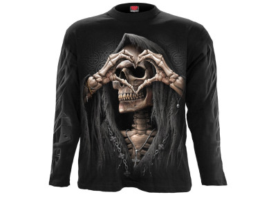 Dark love - T-shirt reaper squelette - Homme - Manches longues