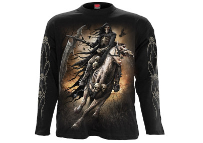 Pale rider - T-shirt reaper squelette - Homme - Manches longues