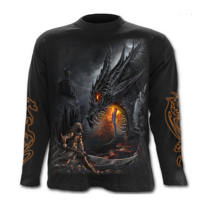 Dragon slayer - T-shirt homme dragon - Manches longues