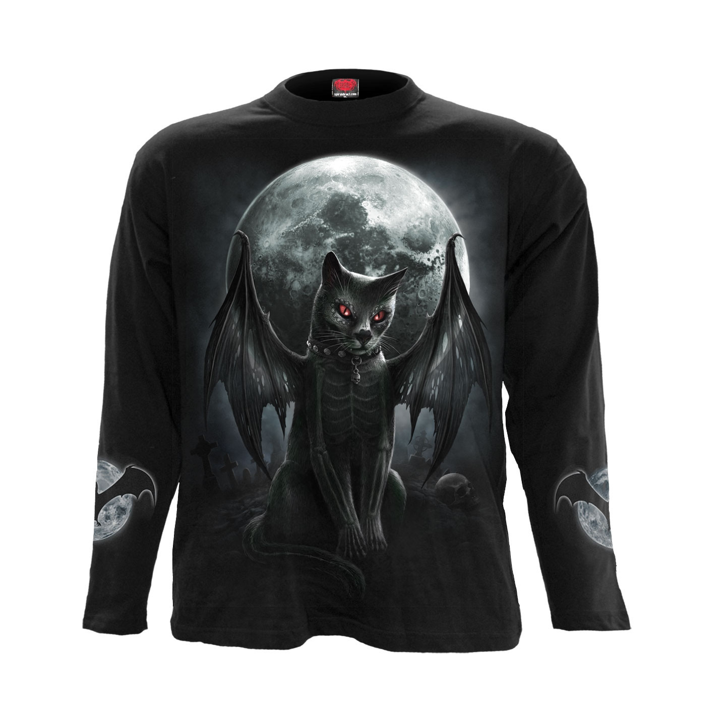 Vamp cat - T-shirt dark gothic - Homme - Manches longues