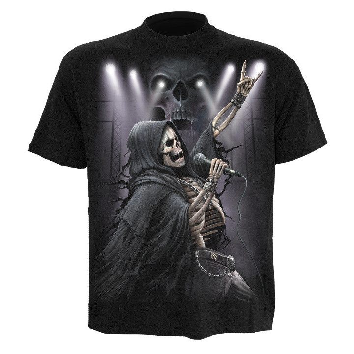 Rock 4ever - T-shirt homme dark fantasy - Squelette