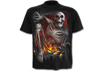 Death re-ripped - T-shirt homme gothique squelette