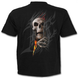 Death re-ripped - T-shirt homme gothique squelette