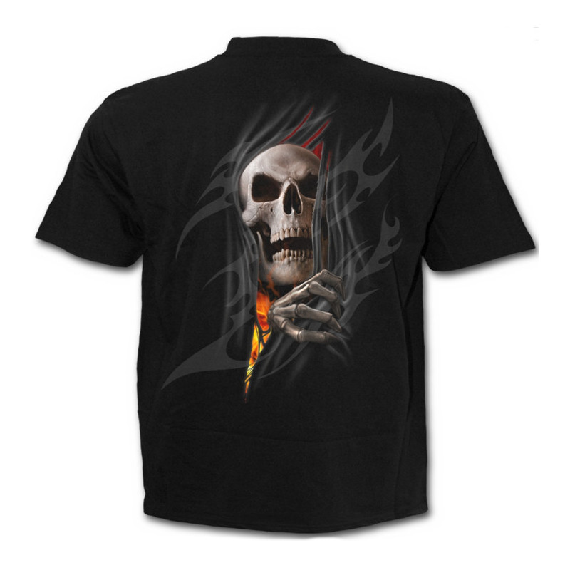 Death re-ripped - T-shirt homme gothique squelette