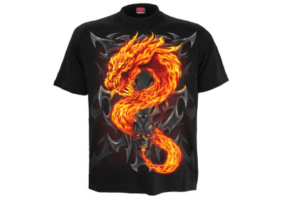 Fire dragon - T-shirt homme dragon - Manches courtes