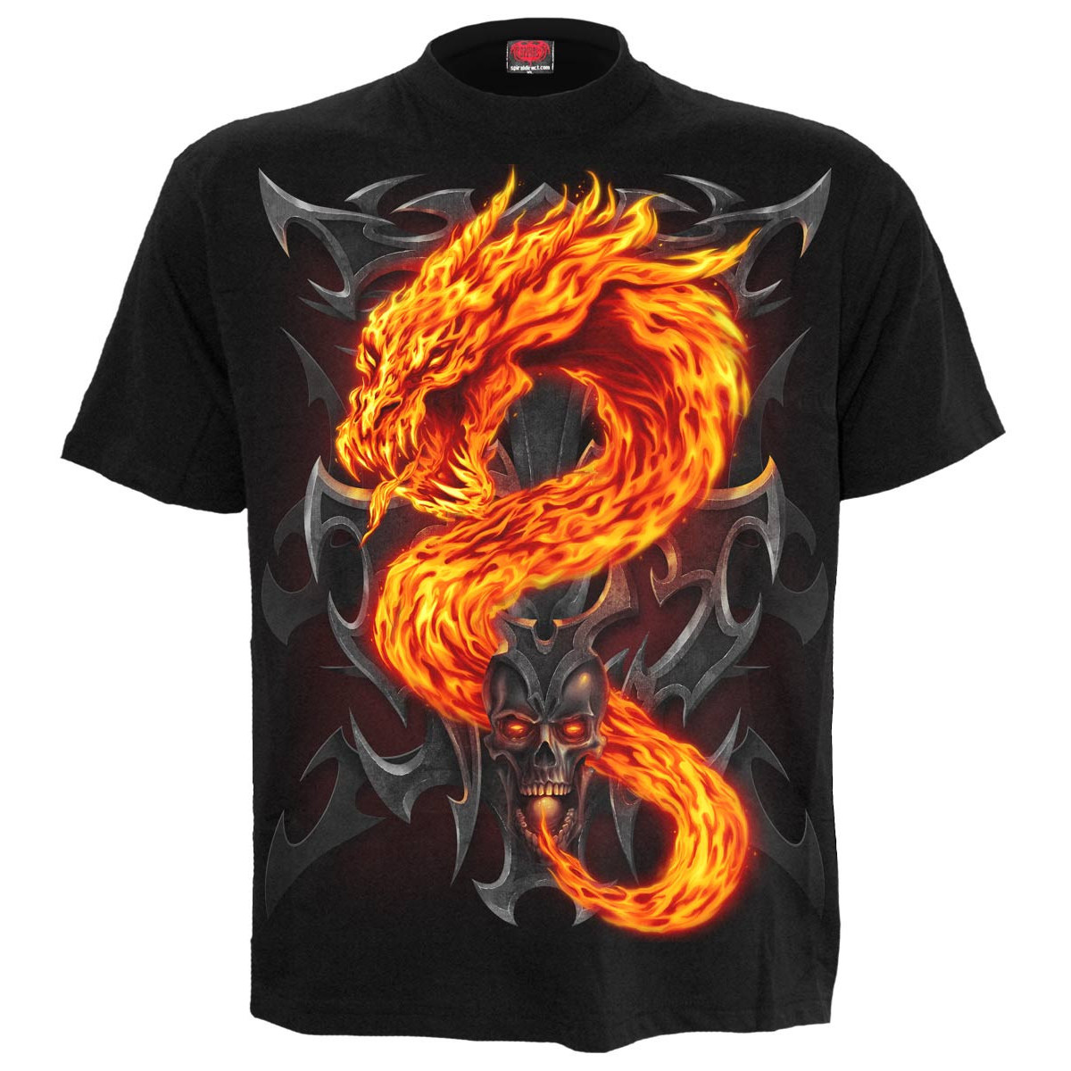 Fire dragon - T-shirt homme dragon - Manches courtes