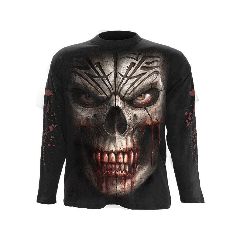 Skull shock - T-shirt homme - Manches longues