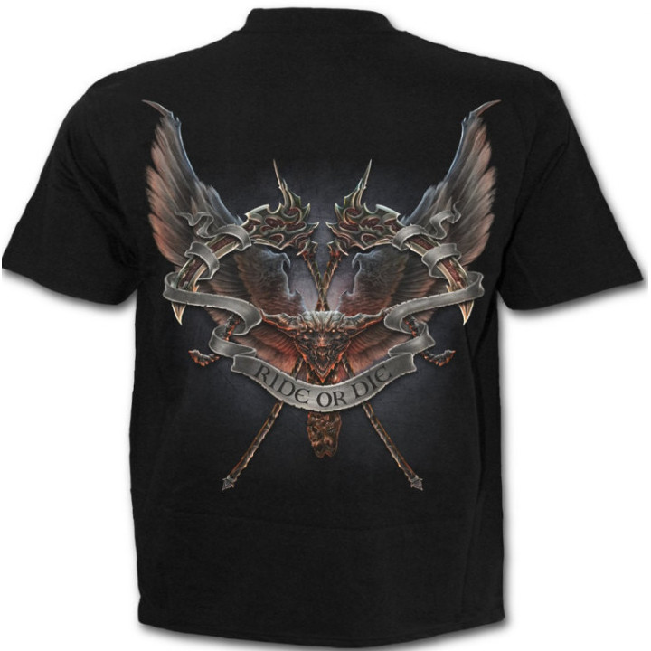 Ride or die - T-shirt reaper moto - Homme - Manches