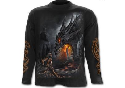 Dragon slayer - T-shirt homme dragon - Manches longues