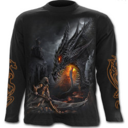 Dragon slayer - T-shirt homme dragon - Manches longues