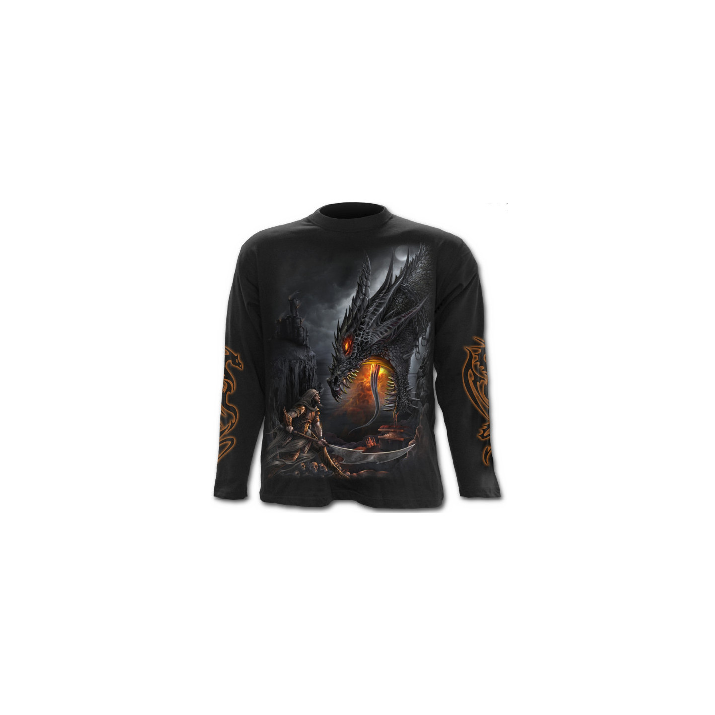 Dragon slayer - T-shirt homme dragon - Manches longues
