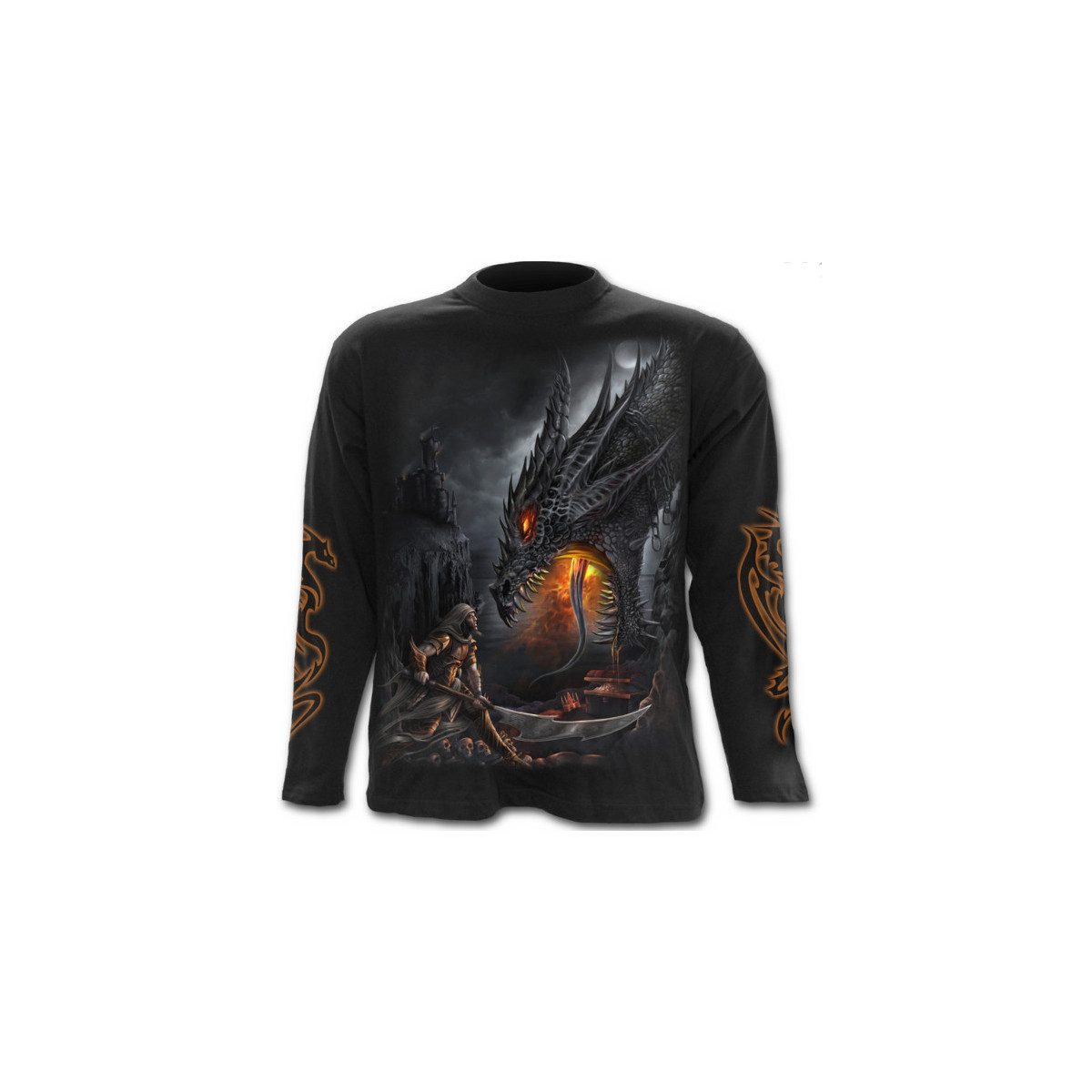 Dragon slayer - T-shirt homme dragon - Manches longues