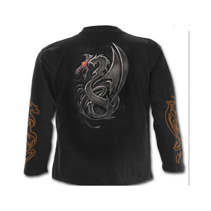 Dragon slayer - T-shirt homme dragon - Manches longues