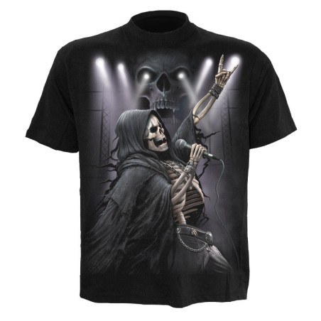 Rock 4ever - T-shirt homme dark fantasy - Squelette