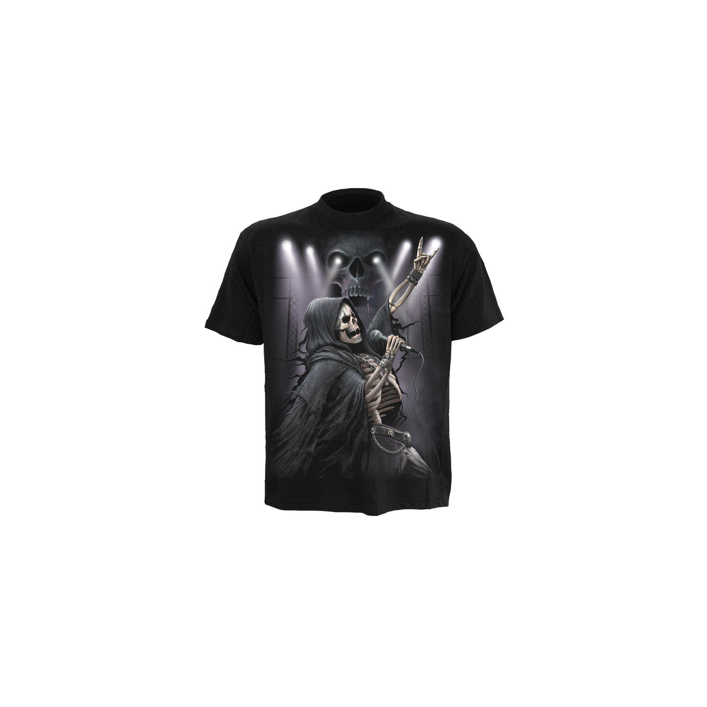 Rock 4ever - T-shirt homme dark fantasy - Squelette