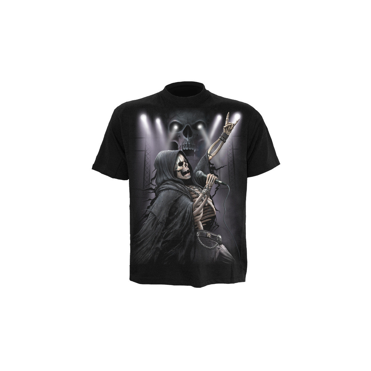 Rock 4ever - T-shirt homme dark fantasy - Squelette