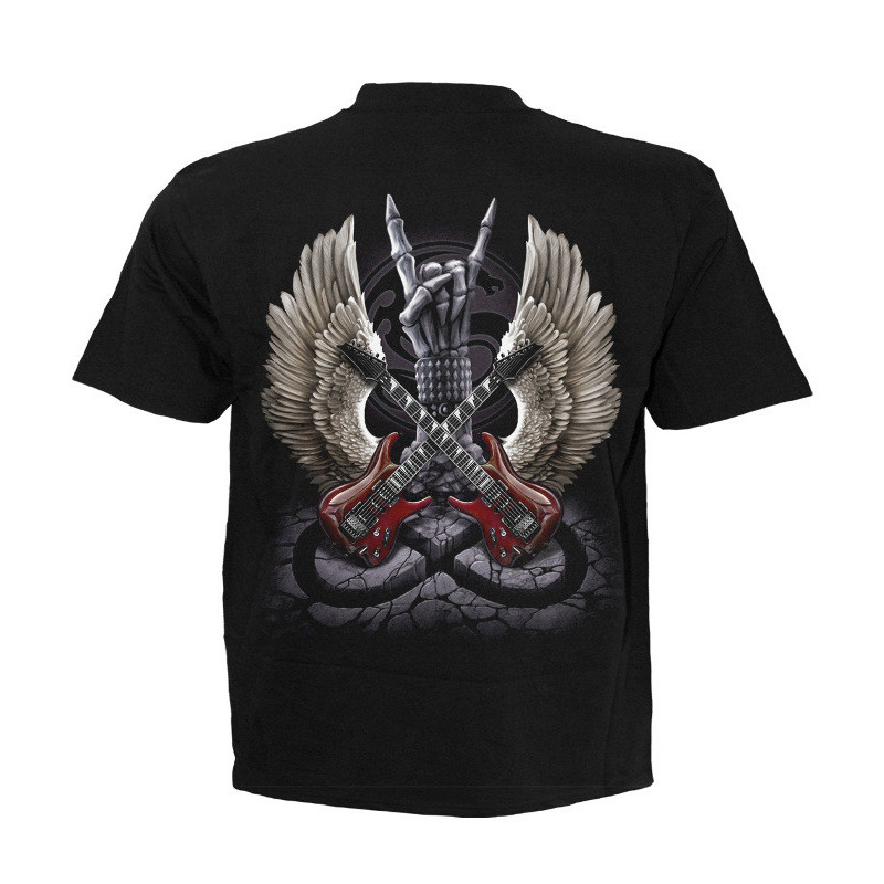 Rock 4ever - T-shirt homme dark fantasy - Squelette