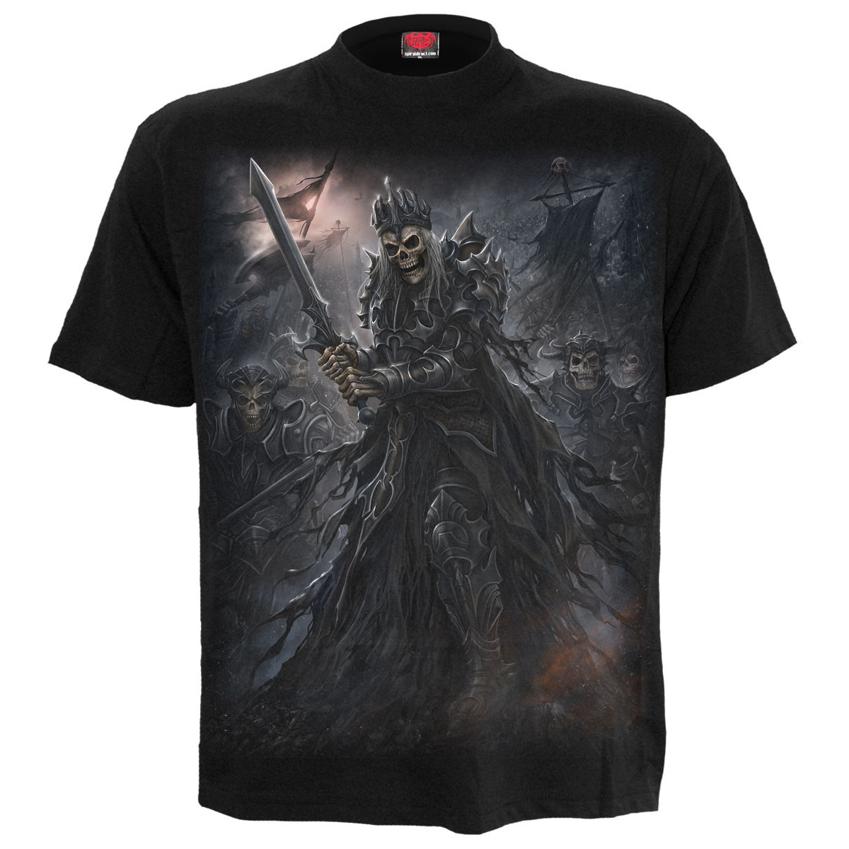 Death's army - T-shirt homme - Squelette - Spiral