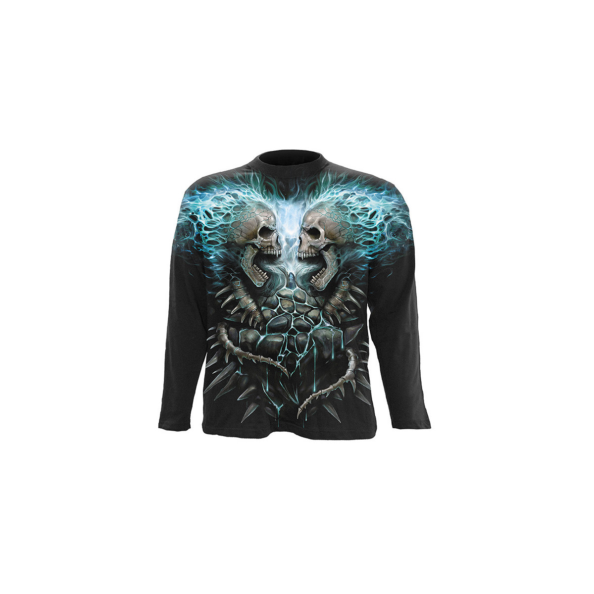 Flamming spine - Tee-shirt homme squelettes - Spiral