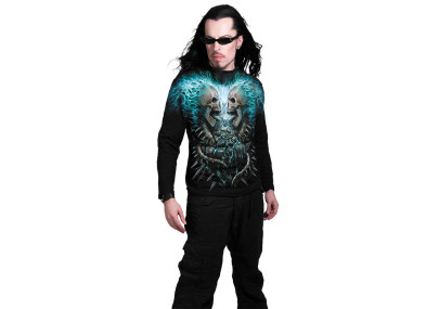 Flamming spine - Tee-shirt homme squelettes - Spiral